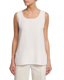 Davis Sleeveless Silk Blouse