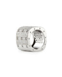 Pois Moi 18k White Gold & White Diamond 3-Row Ring
