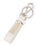 Saffiano Logo Charm Key Chain