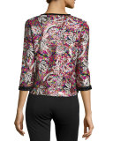 Paisley Sequined Cardigan