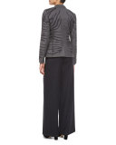 Tems Wide-Leg Flannel Pants, Anthracite