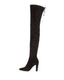 Alllegs Ultra-Stretch Over-the-Knee Boot, Black