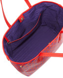 Marlborough Iphis Printed Little Tote Bag, Red