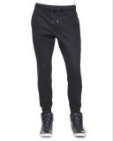 Slim-Fit Stretch Jogger Pants, Black