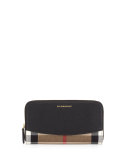 Elmore House Check Derby Wallet, Black