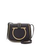 Sabine Gancio Saddle Crossbody Bag, Nero