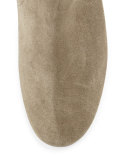 Dicker Suede Western Bootie, Taupe