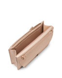 Anouk Leather Chain Envelope Clutch Bag, Metallic Bronze