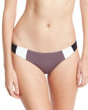 Mia Reversible Colorblock Swim Bottom, Pebble