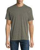 Crewneck Knit T-Shirt, Taupe