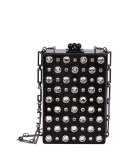 Carol Metallic Stud Clutch Bag