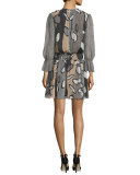 Kelley Printed Blouson Dress