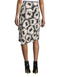 Petite Posey Printed Wrap Skirt