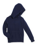 Hooded Cashmere Pullover Sweater, Size 2-10
