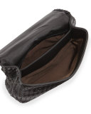 Olimpia Medium Shoulder Bag, Black