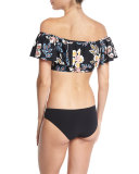Hopewell Off-the-Shoulder Ruffle Swim Top