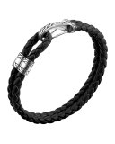 Classic Chain Hook-Station Bracelet, Black 