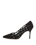 Ipumod Mesh Polka-Dot Pump, Black
