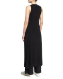 Pala Pleated Pull-On Pants, Black