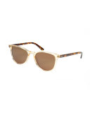 Olivier Polarized Acetate Sunglasses, Champagne & Rue Tortoise