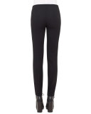 Melissa Crepe Skinny Pants, Black