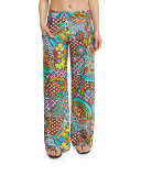 Madagascar Paisley-Print Wide-Leg Coverup Pants