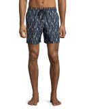 Mahina Penguin Swim Trunks, Navy