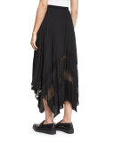 Plissé Point D'Esprit Handkerchief Skirt