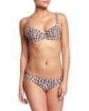Encens'moi Printed-Tulle Bikini Briefs, Graphic
