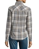 The Slim Boy Shirt, Gray Oak Plaid
