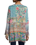 Breeland Printed Georgette Top, Multi, Plus Size 