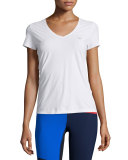 Core Performance V-Neck Short-Sleeve T-Shirt, White
