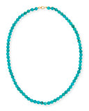 Sleepy Beauty 5mm Beaded Turquoise Necklace