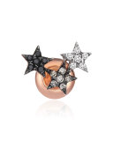Wonder Star Stud Earring with Tricolor Diamonds