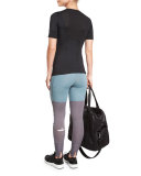 Studio Clima Striped Leggings, Chalk Blue