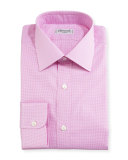 Mini-Check Dress Shirt, Pink