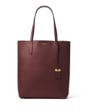 Eleanor Large North-South Tote Bag, Burgundy