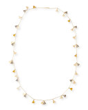 Long Triangle Rosary Necklace