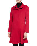 Wool-Cashmere Princess Flared Coat