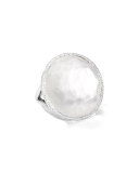 Stella Large Lollipop Ring in Mother-of-Pearl Doublet with Diamonds 