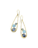 18K Rock Candy Drop Dangle Earrings in Midnight Rain