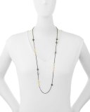 Old World Scroll Keshi Pearl Necklace, 36"