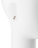 Sheriff Star 14K Rose Gold & Diamond Huggie Earring