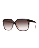 I-Plastik Glossy Square Sunglasses