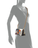Dinky Small Patchwork Crossbody Bag, Black/Multi