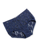 Signature Lace Retro V-Kini Briefs, Navy