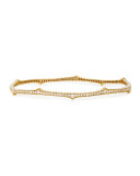 Ivy Thorn 18k Yellow Gold Diamond Bangle