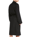 Cashmere Belted Robe, Black