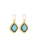 Old World Rainbow Moonstone Drop Earrings