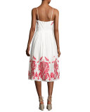 Sage Embroidered Cotton Sundress